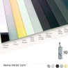 Plats aluminium 10x2 mm chromé - laiton brossé - inox brossé - noir mat