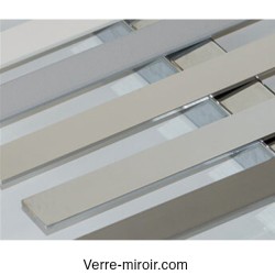 Plats aluminium 15x2 mm chromé - laiton brossé - inox brossé - noir mat 2