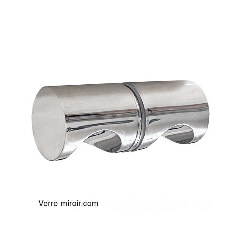 Poignée ronde porte de douche en verre