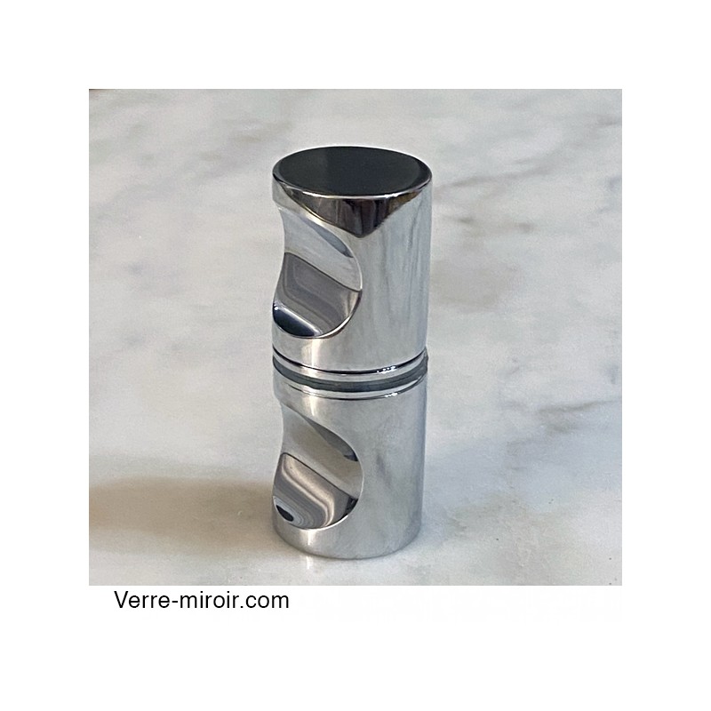 poignee ronde laiton porte de douche en verre
