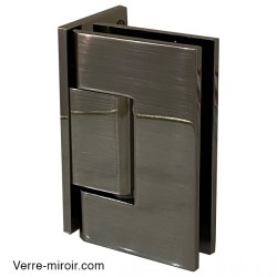 Charnière grise anthracite porte de douche Verre-Mur 90°
