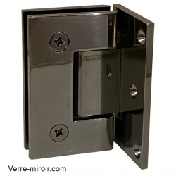 Charnière grise anthracite porte de douche Verre-Mur 90° 2