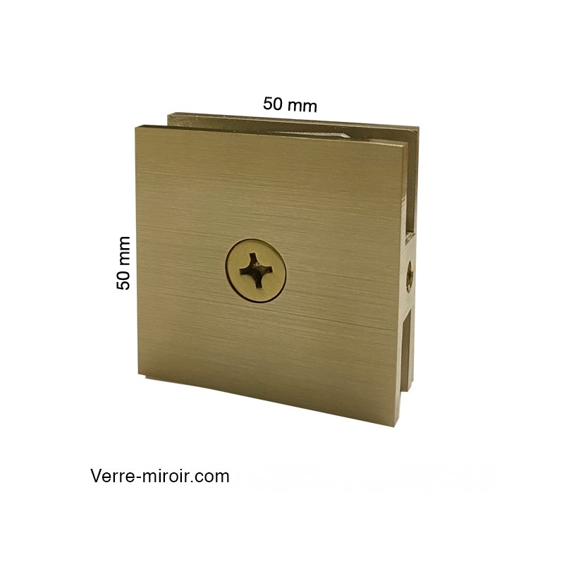 Pince bronze brossé paroi de douche