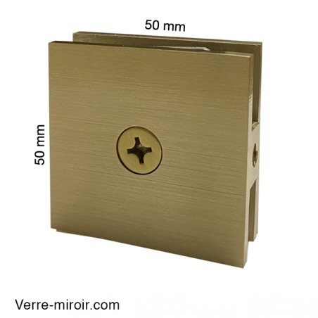 Pince bronze brossé paroi de douche