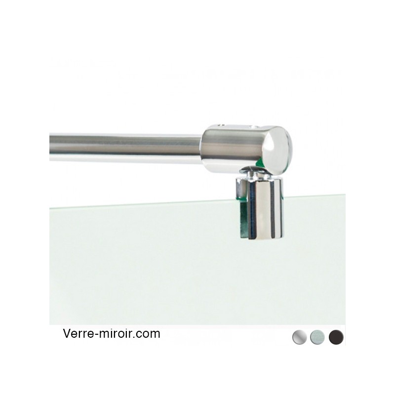 Barre raidisseur de douche verre/mur 90° et 45°