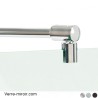 Barre raidisseur de douche verre/mur 90° et 45°
