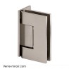 Charnière nickel brossé pour porte de douche Verre-Mur 90°