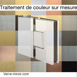 Charnière Verre-Verre 180° couleur sur mesure porte de douche 