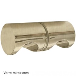 Poignée nickel brossé ronde porte de douche en verre