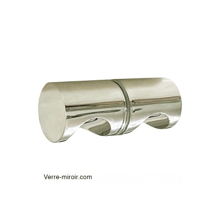 Poignée nickel poli ronde porte de douche en verre