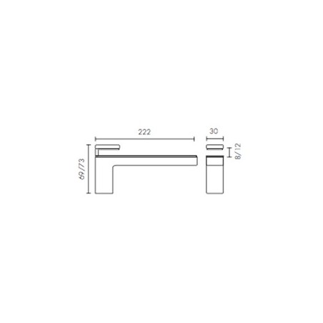 Support étagère en verre design 222