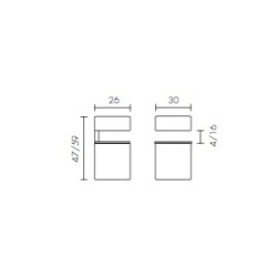 Support étagère en verre design 3040 2