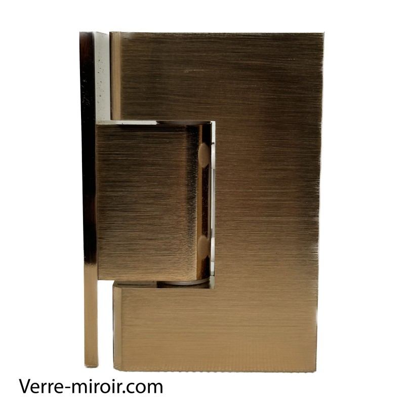 Charnière cuivre brossé porte douche