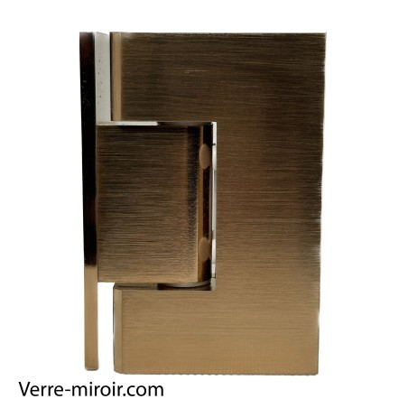 Charnière cuivre brossé porte douche