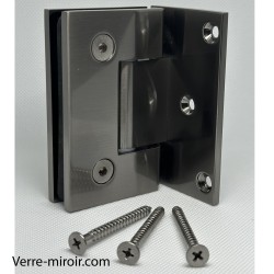 Charnière canon de fusil porte de douche en Verre-Mur 90° 2