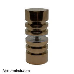 Poignée cuivre brossé pour porte de douche en verre 2