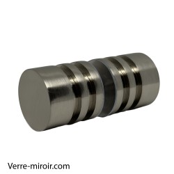 Poignée inox brossé pour porte de douche en verre