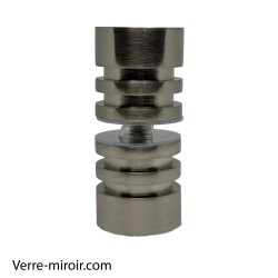 Poignée inox brossé pour porte de douche en verre 2