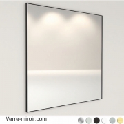Profil cadre miroir épuré noir