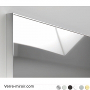 Profil cadre miroir épuré chromé