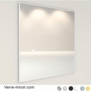 Profil cadre miroir épuré blanc