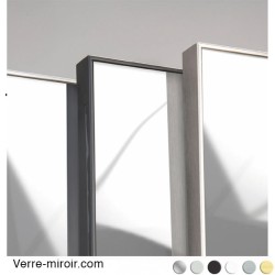 Profil cadre miroir épuré noir 2