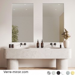 Profil cadre miroir épuré chromé 2