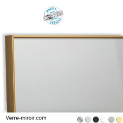 Profil cadre miroir épuré laiton brossé 2