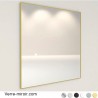 Profil cadre miroir épuré laiton brossé