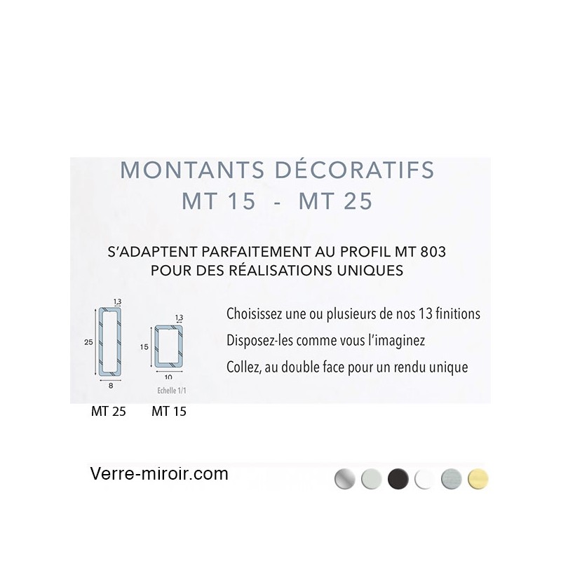 Vue de coupe montant MT25 et MT15