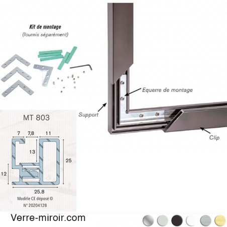 Profil d’encadrement pour miroir MT803