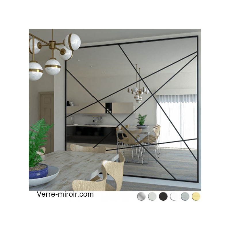 Profil cadre miroir noir 
