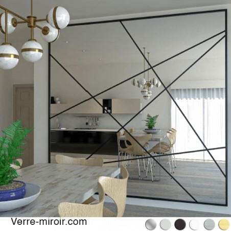 Profil cadre miroir noir 