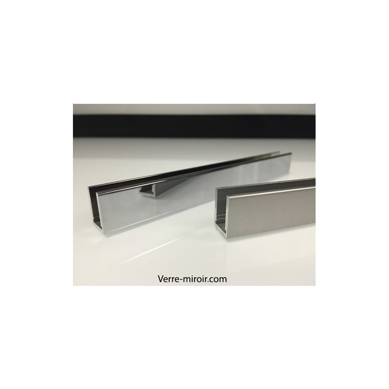Profilé U9 / U12  spécial douche en aluminium chromé