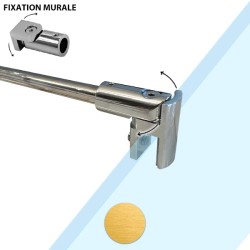 Barre de renfort paroi douche réglable laiton brossé
