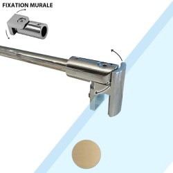 Barre de renfort paroi douche réglable bronze brossé