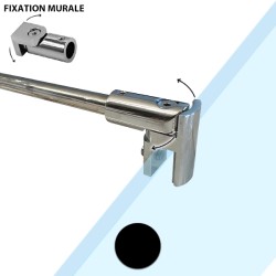 Barre de renfort paroi douche noir mat réglable