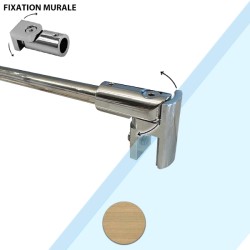 Barre de renfort paroi douche antique laiton brossé réglable