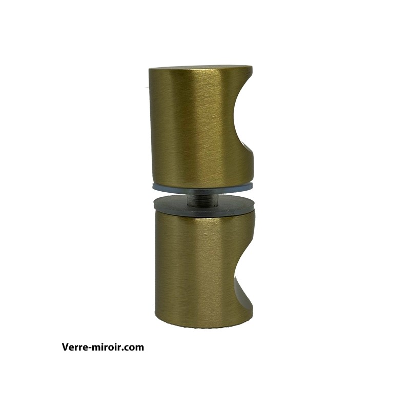 Poignée porte douche bronze brosse 1