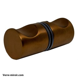 Poignée porte douche cuivre brosse