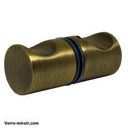 Poignée porte douche antique laiton brosse