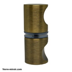 Poignée porte douche antique laiton brosse 2