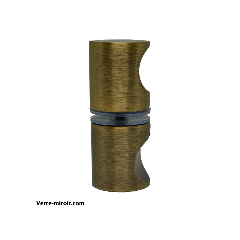 Poignée porte douche antique laiton brosse1