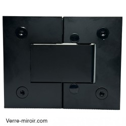 Charnière Verre-Verre 180° noir mat porte de douche  2