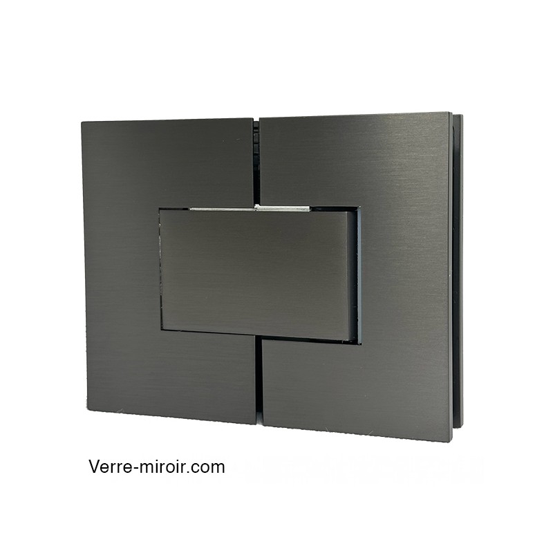Charnière double canon de fusil pour porte de douche en Verre-Verre 180°