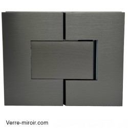 Charnière double canon de fusil pour porte de douche en Verre-Verre 180° 2