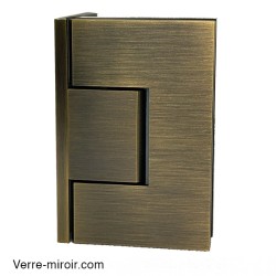 Charnière de Douche Antique Laiton Porte en Verre Réglable