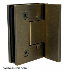 Charnière de Douche Antique Laiton Porte en Verre Réglable 2