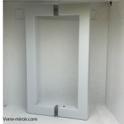 Poignée Bâton Double pour Porte Douche Blanche