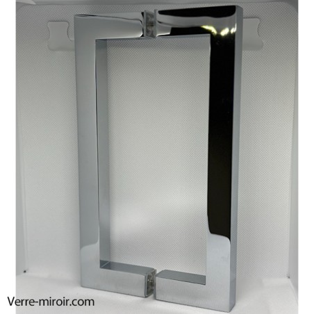 Poignée Bâton Double pour Porte Douche Chromé
